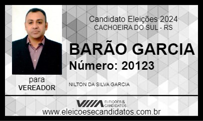 Candidato BARÃO GARCIA 2024 - CACHOEIRA DO SUL - Eleições