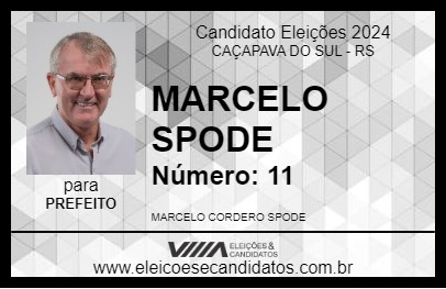 Candidato MARCELO SPODE 2024 - CAÇAPAVA DO SUL - Eleições