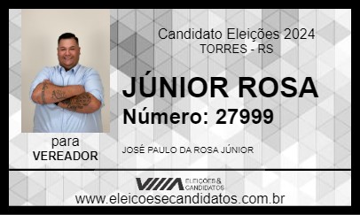 Candidato JÚNIOR ROSA 2024 - TORRES - Eleições