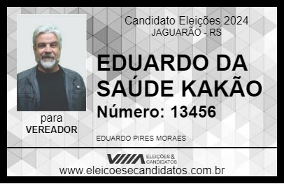 Candidato EDUARDO DA SAÚDE KAKÃO 2024 - JAGUARÃO - Eleições