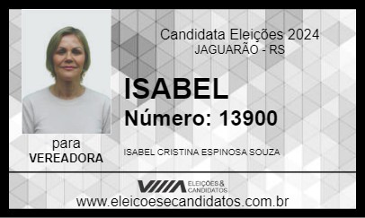 Candidato ISABEL 2024 - JAGUARÃO - Eleições