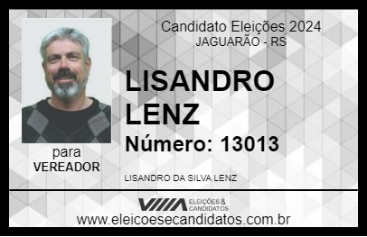 Candidato LISANDRO LENZ 2024 - JAGUARÃO - Eleições