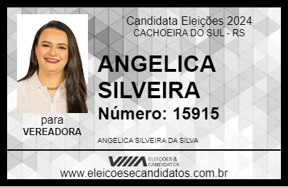 Candidato ANGELICA SILVEIRA 2024 - CACHOEIRA DO SUL - Eleições