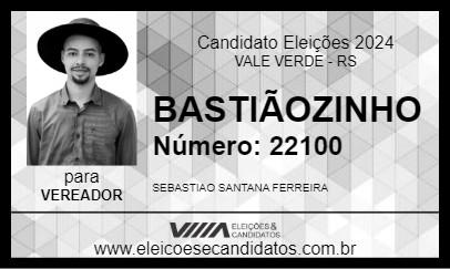 Candidato BASTIÃOZINHO 2024 - VALE VERDE - Eleições