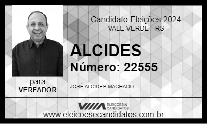 Candidato ALCIDES 2024 - VALE VERDE - Eleições