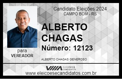 Candidato ALBERTO CHAGAS 2024 - CAMPO BOM - Eleições