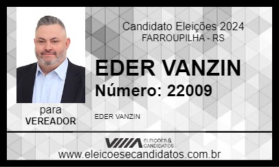 Candidato EDER VANZIN 2024 - FARROUPILHA - Eleições