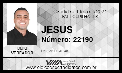 Candidato JESUS 2024 - FARROUPILHA - Eleições