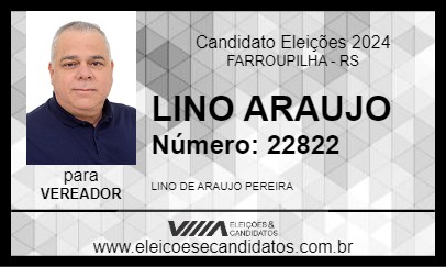 Candidato LINO ARAUJO 2024 - FARROUPILHA - Eleições