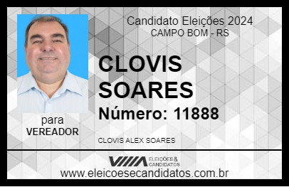 Candidato CLOVIS SOARES 2024 - CAMPO BOM - Eleições