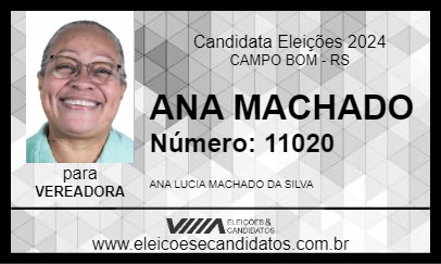 Candidato ANA MACHADO 2024 - CAMPO BOM - Eleições