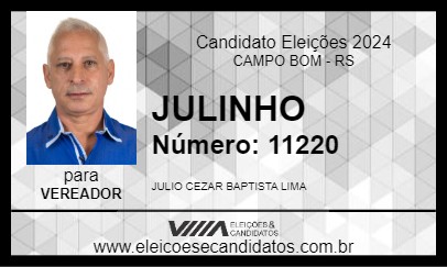 Candidato JULINHO 2024 - CAMPO BOM - Eleições