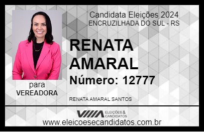 Candidato RENATA AMARAL 2024 - ENCRUZILHADA DO SUL - Eleições