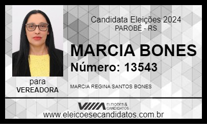 Candidato MARCIA BONES 2024 - PAROBÉ - Eleições