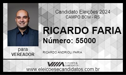 Candidato RICARDO FARIA 2024 - CAMPO BOM - Eleições