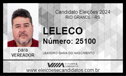 Candidato LELECO 2024 - RIO GRANDE - Eleições