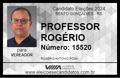 Candidato PROFESSOR ROGÉRIO 2024 - BENTO GONÇALVES - Eleições