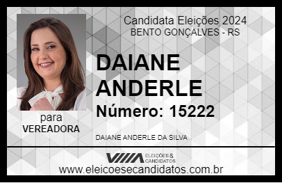 Candidato DAIANE ANDERLE 2024 - BENTO GONÇALVES - Eleições