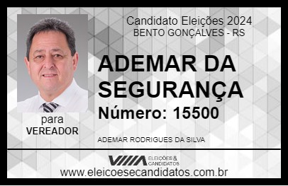 Candidato ADEMAR DA SEGURANÇA 2024 - BENTO GONÇALVES - Eleições