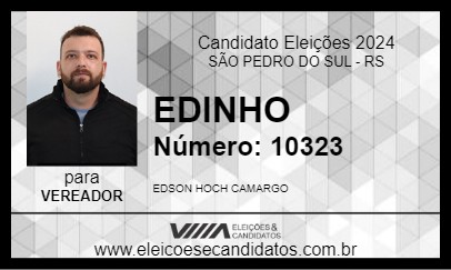 Candidato EDINHO 2024 - SÃO PEDRO DO SUL - Eleições