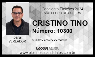 Candidato CRISTINO TINO 2024 - SÃO PEDRO DO SUL - Eleições