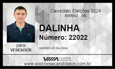 Candidato DALINHA 2024 - MARAU - Eleições