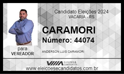 Candidato CARAMORI 2024 - VACARIA - Eleições