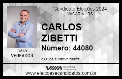 Candidato CARLOS ZIBETTI 2024 - VACARIA - Eleições