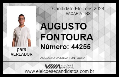 Candidato AUGUSTO FONTOURA 2024 - VACARIA - Eleições