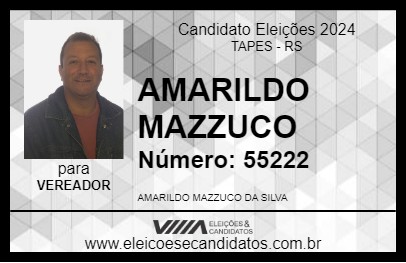 Candidato AMARILDO MAZZUCO 2024 - TAPES - Eleições