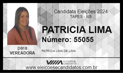 Candidato PATRICIA LIMA 2024 - TAPES - Eleições