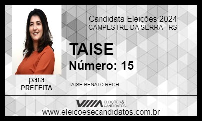 Candidato TAISE 2024 - CAMPESTRE DA SERRA - Eleições