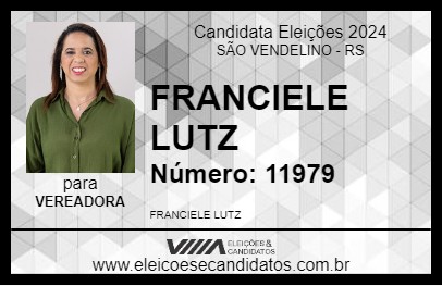 Candidato FRANCIELE LUTZ 2024 - SÃO VENDELINO - Eleições