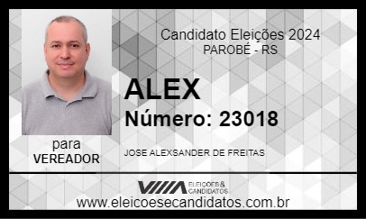 Candidato ALEX 2024 - PAROBÉ - Eleições