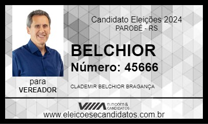 Candidato BELCHIOR 2024 - PAROBÉ - Eleições