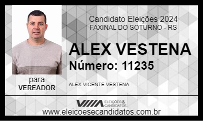 Candidato ALEX VESTENA 2024 - FAXINAL DO SOTURNO - Eleições