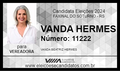 Candidato VANDA BEATRIZ HERMES ¿ KEKA 2024 - FAXINAL DO SOTURNO - Eleições