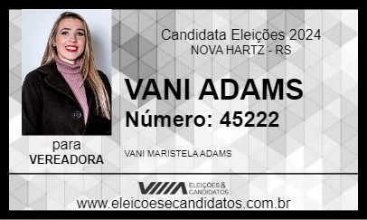 Candidato VANI ADAMS 2024 - NOVA HARTZ - Eleições