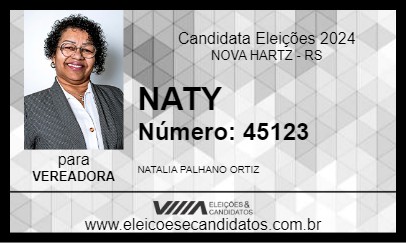 Candidato NATY 2024 - NOVA HARTZ - Eleições