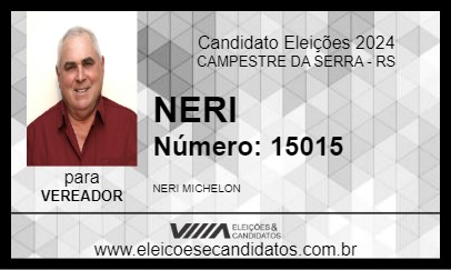 Candidato NERI 2024 - CAMPESTRE DA SERRA - Eleições