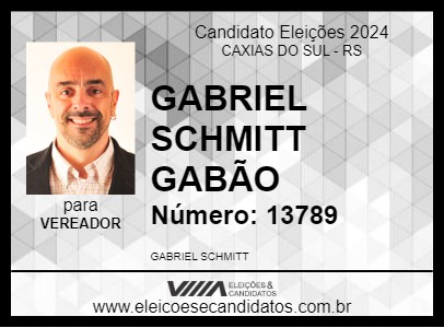 Candidato GABRIEL SCHMITT GABÃO 2024 - CAXIAS DO SUL - Eleições