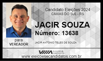 Candidato JACIR SOUZA 2024 - CAXIAS DO SUL - Eleições