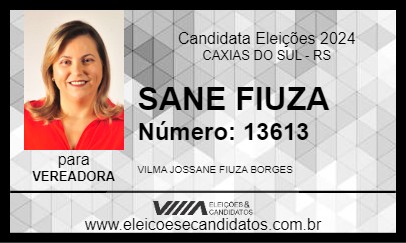 Candidato SANE FIUZA 2024 - CAXIAS DO SUL - Eleições