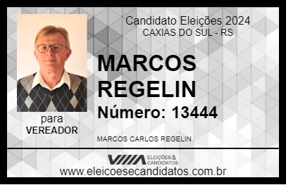 Candidato MARCOS REGELIN 2024 - CAXIAS DO SUL - Eleições