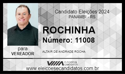 Candidato ROCHINHA 2024 - PANAMBI - Eleições