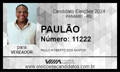 Candidato PAULÃO 2024 - PANAMBI - Eleições