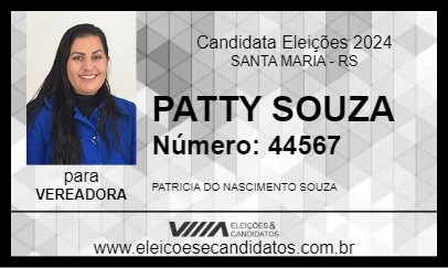 Candidato PATTY SOUZA 2024 - SANTA MARIA - Eleições