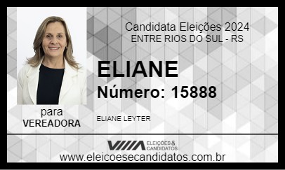 Candidato ELIANE 2024 - ENTRE RIOS DO SUL - Eleições