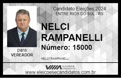 Candidato NELCI RAMPANELLI 2024 - ENTRE RIOS DO SUL - Eleições