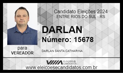 Candidato DARLAN 2024 - ENTRE RIOS DO SUL - Eleições